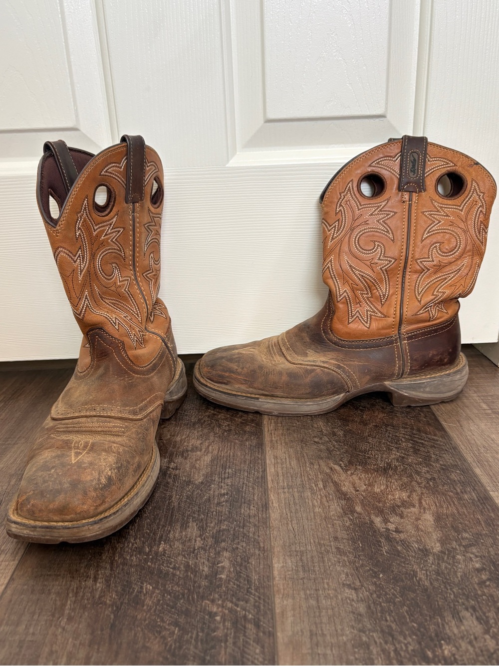 Durango Rebel Saddle Up Brown Western Work Boots